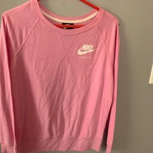 pink nike crew neck